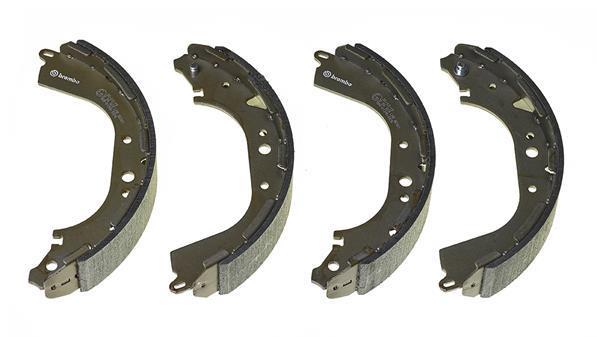 Jeu de 4 mâchoires de frein (Garniture de frein à tambour) BREMBO S 56 529