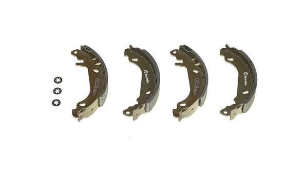 Jeu de 4 mâchoires de frein (Garniture de frein à tambour) BREMBO S 61 519