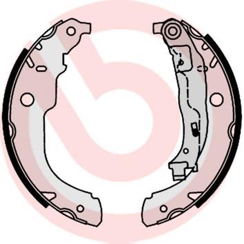 Mâchoires De Frein De Parking Brembo S44510 - Kit De 4, Conforme Norme ECE-R90, Qualité OE