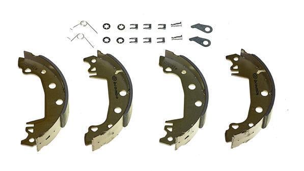 Jeu de 4 mâchoires de frein (Garniture de frein à tambour) BREMBO S 68 528