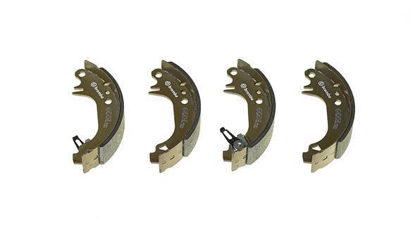 Jeu de 4 mâchoires de frein (Garniture de frein à tambour) BREMBO S 68 536