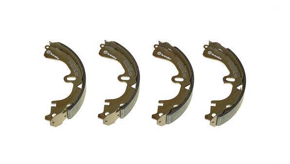 Jeu de 4 mâchoires de frein (Garniture de frein à tambour) BREMBO S 83 504