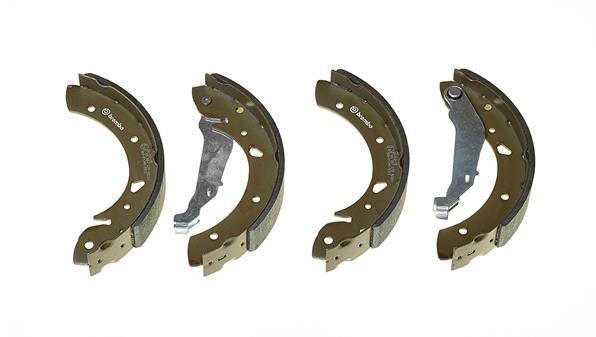 Jeu de 4 mâchoires de frein (Garniture de frein à tambour) BREMBO S 83 507