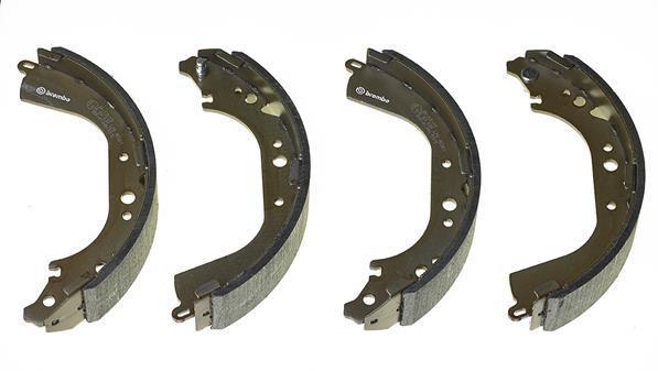 Jeu de 4 mâchoires de frein (Garniture de frein à tambour) BREMBO ref. S 83 530