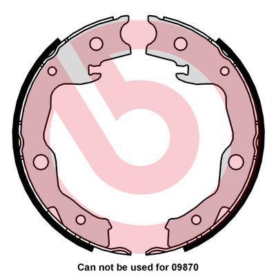 Jeu de mâchoires de frein à main (Mâchoire de frein à main) BREMBO ref. S 83 568