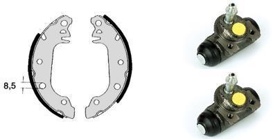 Kit frenos, disco de tambor BREMBO ref. H 24 005