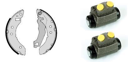 Kit de travões de tambor BREMBO ref. H 24 016