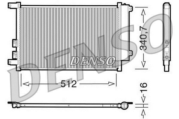 Condenseur, climatisation (Radiateur de climatisation) DENSO ref. DCN01010