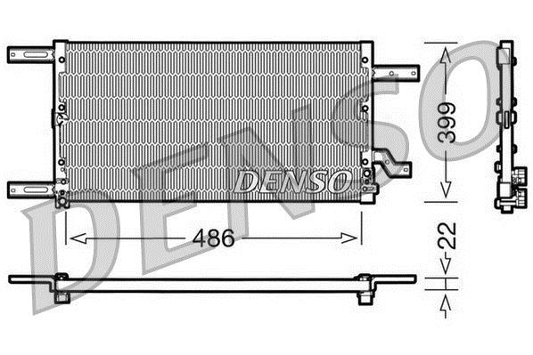 Condenseur, climatisation (Radiateur de climatisation) DENSO ref. DCN01021