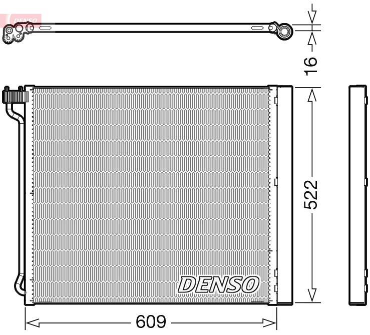 Condensador, aire acondicionado DENSO ref. DCN05034