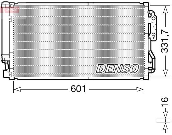Condenseur, climatisation (Radiateur de climatisation) DENSO ref. DCN05105