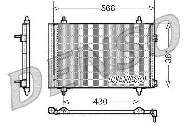 Condenseur, climatisation (Radiateur de climatisation) DENSO ref. DCN07008
