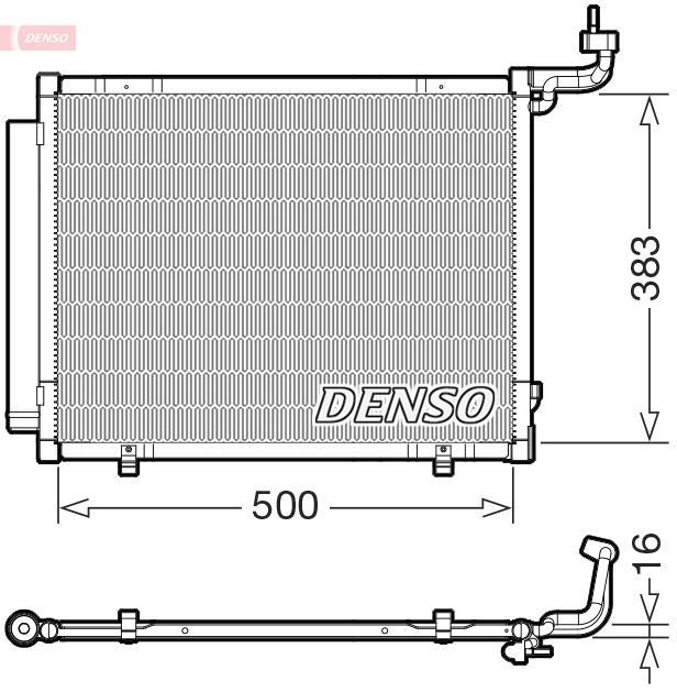 Condensador, aire acondicionado DENSO ref. DCN10057
