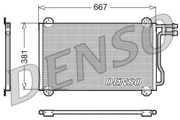 Condenseur, climatisation (Radiateur de climatisation) DENSO ref. DCN17055