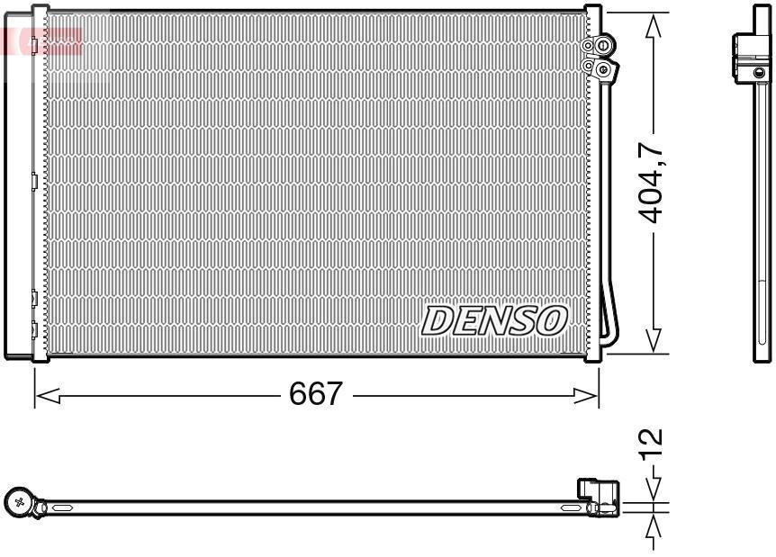 Condenseur, climatisation (Radiateur de climatisation) DENSO DCN17062