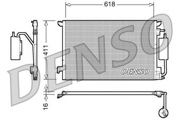 Condenseur, climatisation (Radiateur de climatisation) DENSO ref. DCN20028