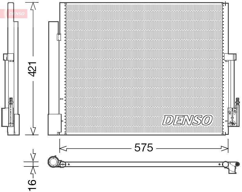 Condenseur, climatisation (Radiateur de climatisation) DENSO ref. DCN20036