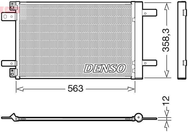 Condenseur, climatisation (Radiateur de climatisation) DENSO ref. DCN21032