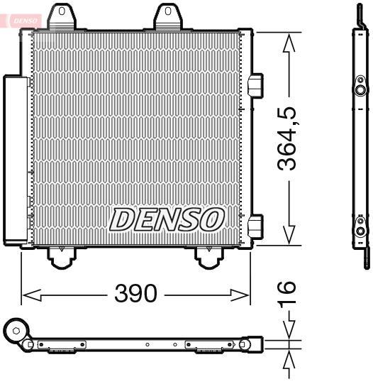 Condenseur, climatisation (Radiateur de climatisation) DENSO ref. DCN21033