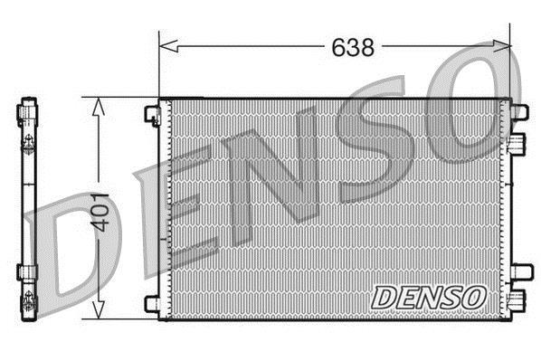 Condenseur, climatisation (Radiateur de climatisation) DENSO ref. DCN23012