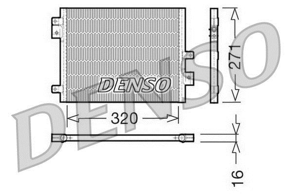 Condenseur, climatisation (Radiateur de climatisation) DENSO ref. DCN28002