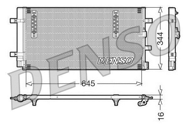 Condenseur, climatisation (Radiateur de climatisation) DENSO ref. DCN32060