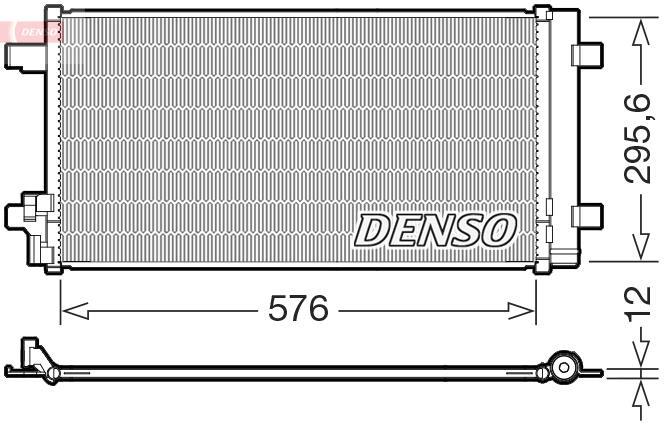 Condenseur, climatisation (Radiateur de climatisation) DENSO ref. DCN32069