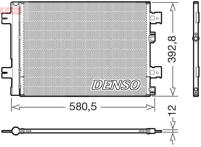 Condenseur, climatisation (Radiateur de climatisation) DENSO ref. DCN37005