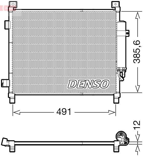 Condenseur, climatisation (Radiateur de climatisation) DENSO ref. DCN46031