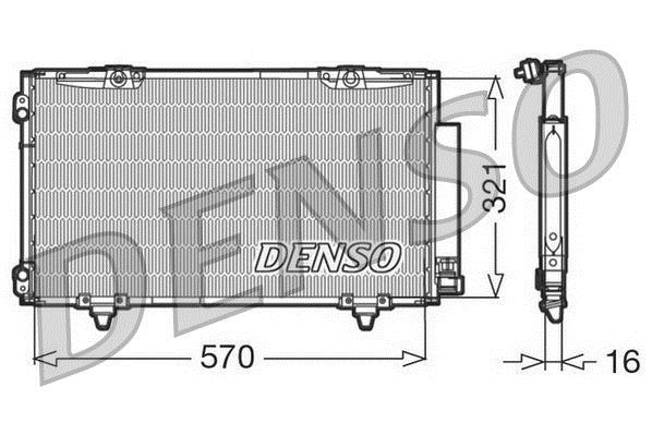 Condenseur, climatisation (Radiateur de climatisation) DENSO ref. DCN50011