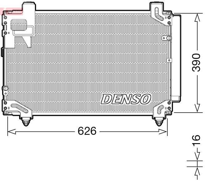 Condensador, aire acondicionado DENSO ref. DCN50044