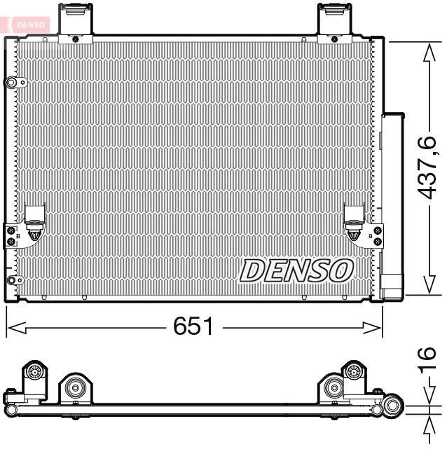 Condensador, aire acondicionado DENSO ref. DCN50057
