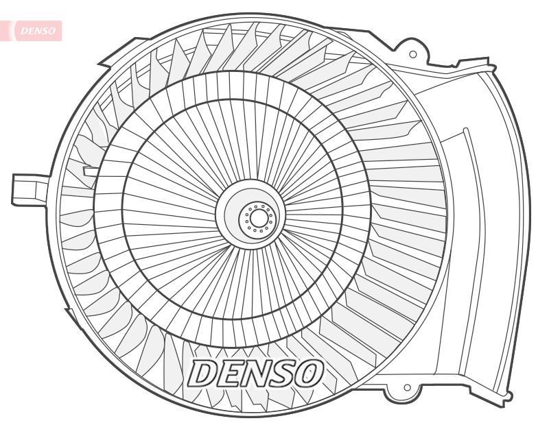 Pulseur d'air habitacle (Ventilateur habitacle) DENSO ref. DEA07021