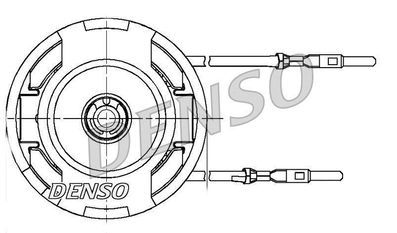 Pulseur d'air habitacle (Ventilateur habitacle) DENSO DEA21002