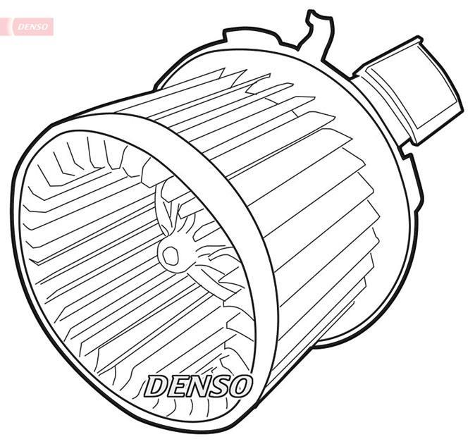 Pulseur d'air habitacle (Ventilateur habitacle) DENSO DEA21004