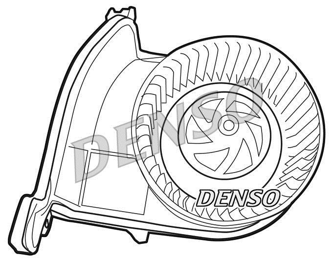 Pulseur d'air habitacle (Ventilateur habitacle) DENSO DEA23002