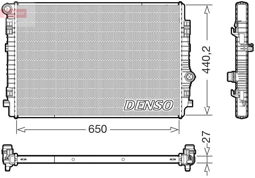 Radiador motor DENSO ref. DRM02046