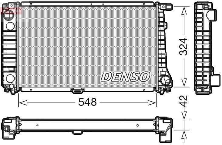 Radiador motor DENSO DRM05016