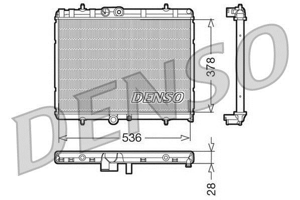 Radiateur moteur (Radiateur de refroidissement) DENSO DRM07015