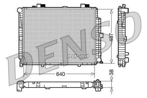 Radiador, refrigeración del motor DENSO ref. DRM17086