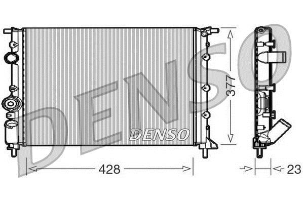 Radiateur moteur (Radiateur de refroidissement) DENSO ref. DRM23008