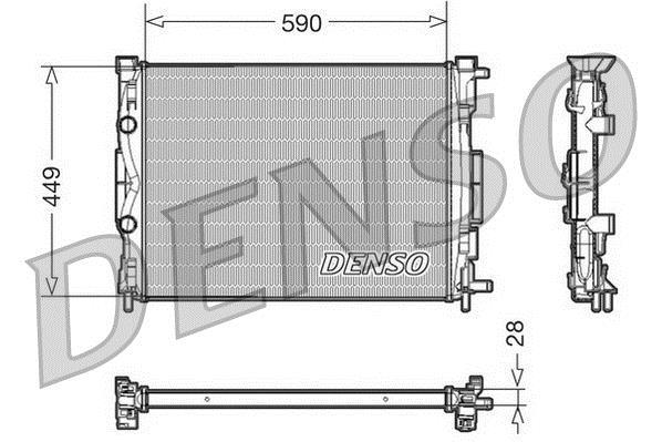 Radiador motor DENSO ref. DRM23056