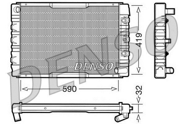 Radiador motor DENSO ref. DRM33034