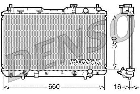 Radiateur moteur (Radiateur de refroidissement) DENSO DRM40010