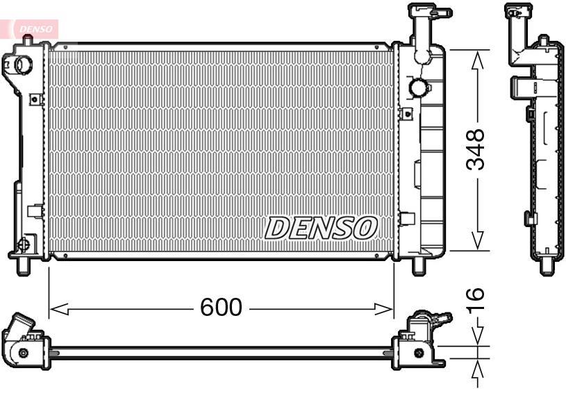Radiateur moteur (Radiateur de refroidissement) DENSO DRM50082