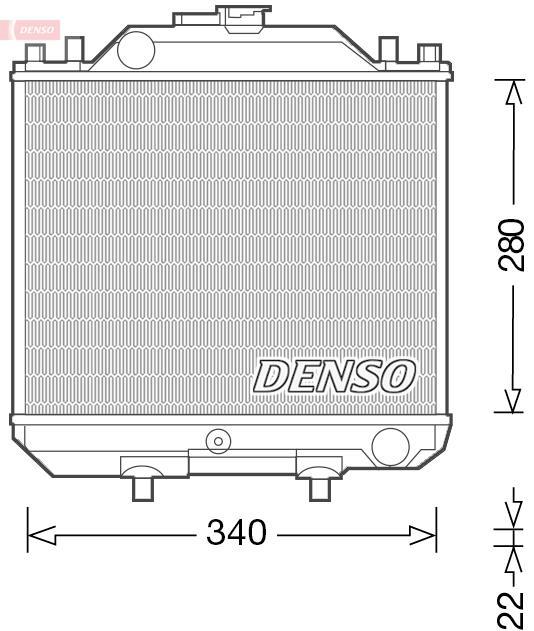 Radiador, refrigeración del motor DENSO ref. DRM99011