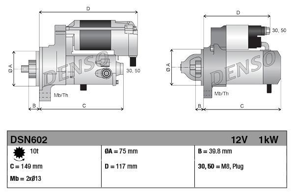 Démarreur DENSO DSN602