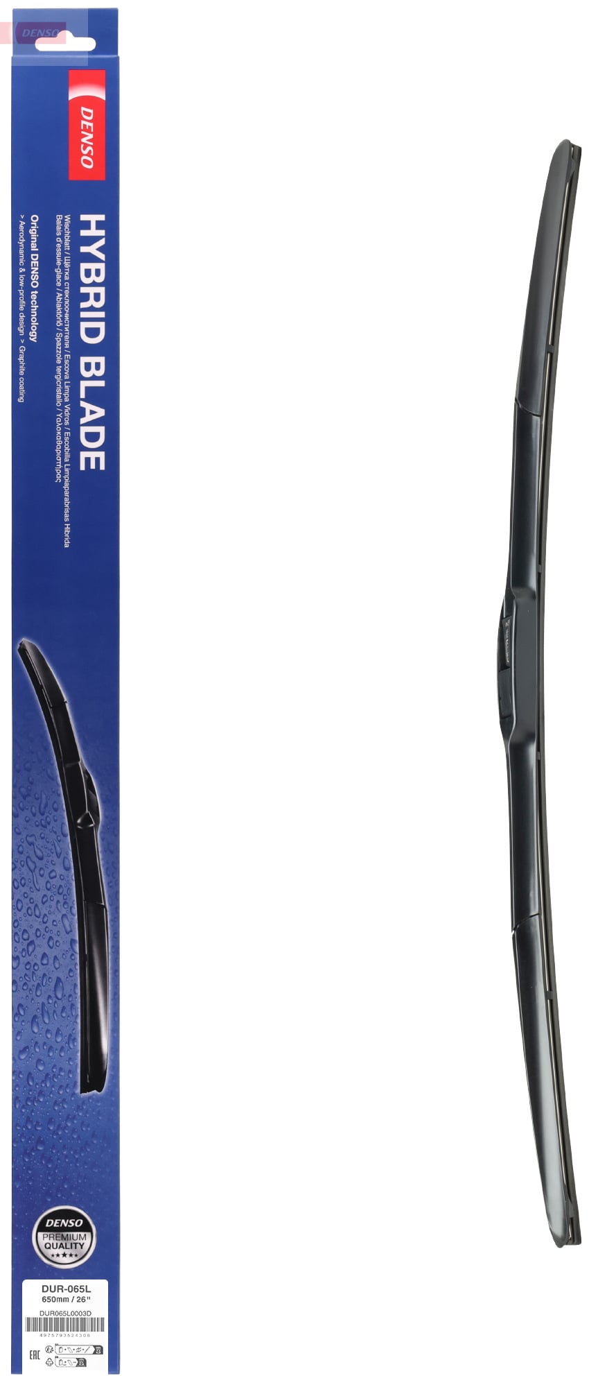 Balai d'essuie-glace (Essuie glace) DENSO ref. DUR-065L