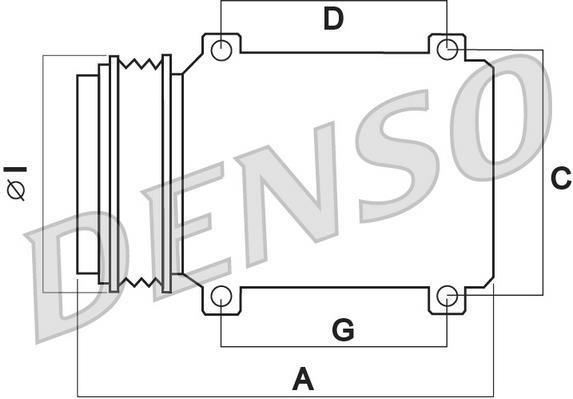 Compresseur, climatisation DENSO DCP06010