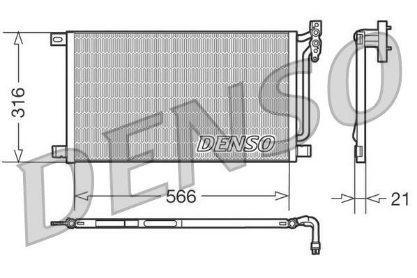 Condenseur, climatisation (Radiateur de climatisation) DENSO ref. DCN05003